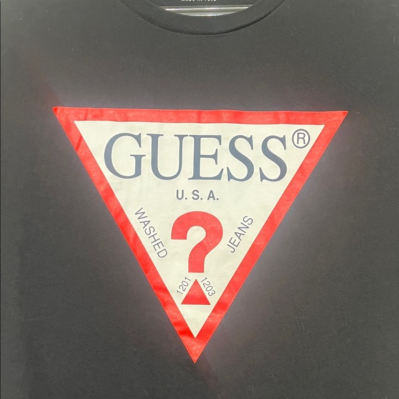 Guess Men’s Large Black Tee with Original Logo - Picture 4 of 6
